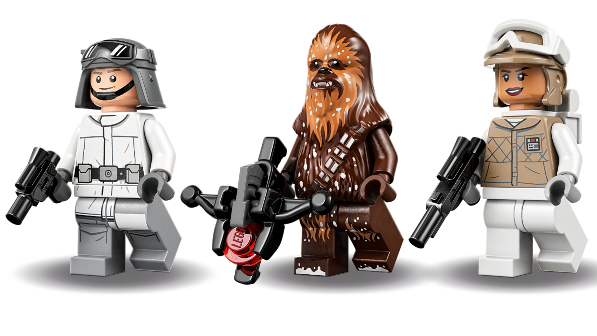 Three festive LEGO Star Wars Chewbacca figures to celebrate Life Day