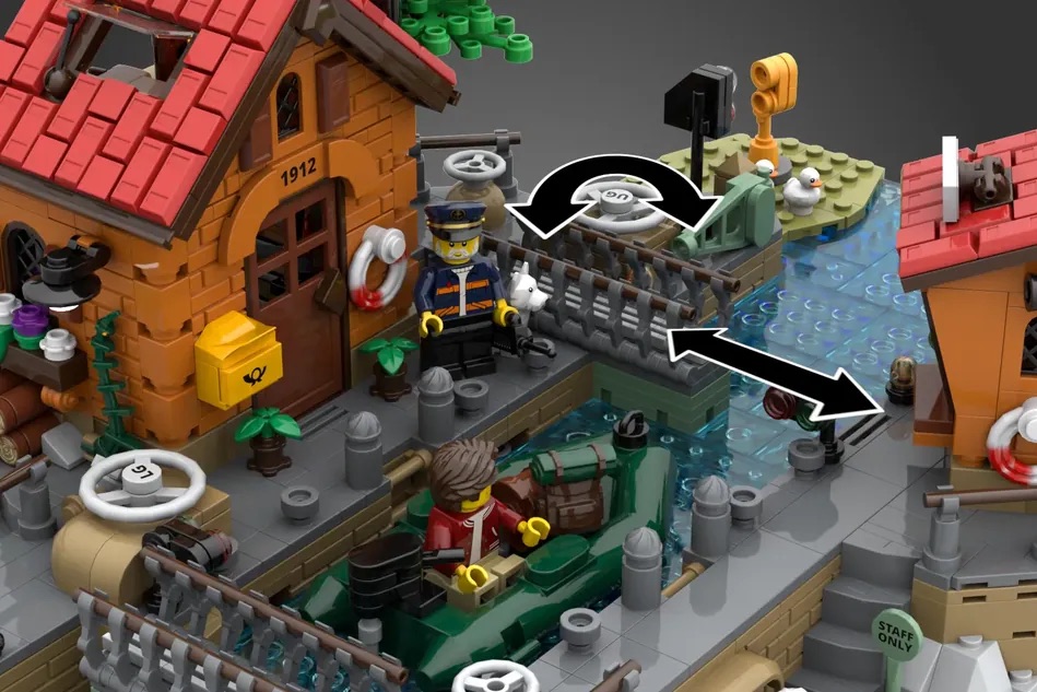 LEGO Ideas Working Canal Lock 13