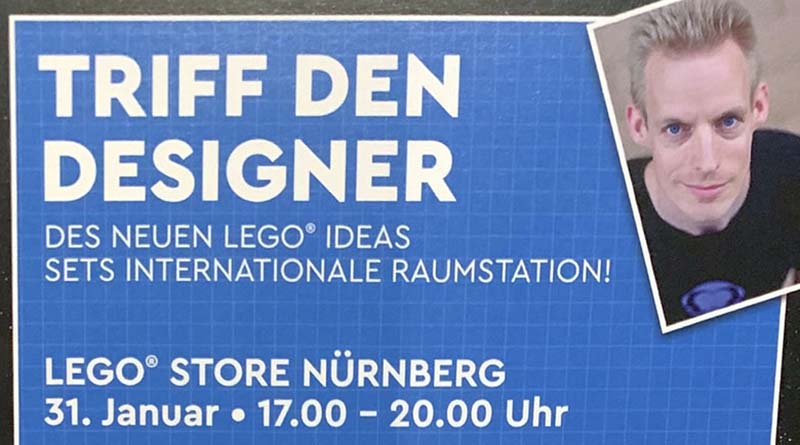 LEGO Ideas 21321 International Space Station fan designer signing confirmed
