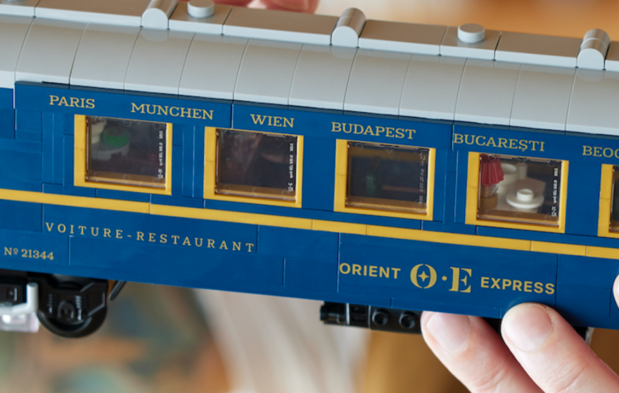 LEGO Ideas 21344 The Orient Express Train pearl gold windows