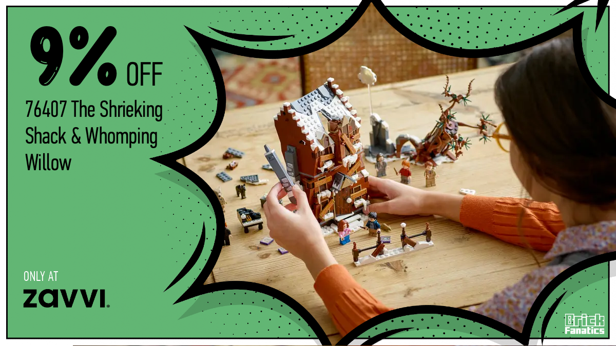 Save a magical £7 on LEGO Harry Potter 76407 The Shrieking Shack & Whomping Willow at Zavvi