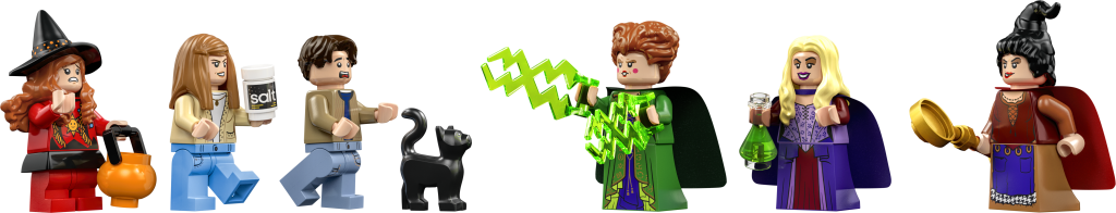 LEGO Ideas 21341 Hocus Pocus – The Sanderson Sisters Cottage contents 8 1024x196