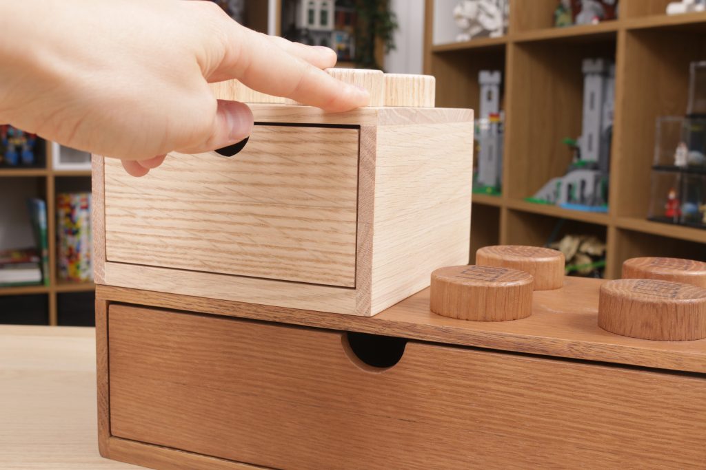 LEGO Room Copenhagen Wooden Desk Drawer 2x2 and 2x4 review 48 1024x683