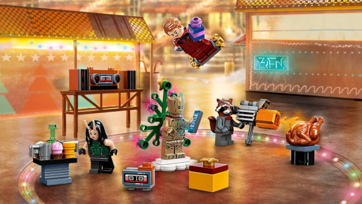 LEGO 76231 Guardians of the Galaxy Advent Calendar has an odd Drax minifigure