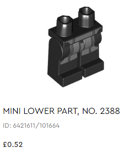 LEGO Kenobi inquisitor legs pab