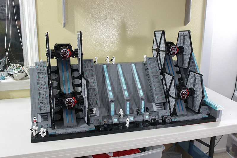 Star Wars fan builds epic LEGO Star Destroyer hangar bay